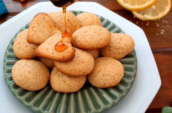 Biscoito de limão e mel