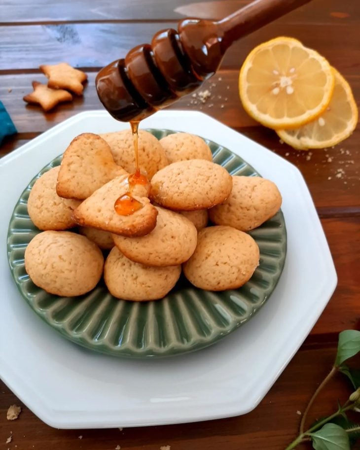 Biscoito de limão e mel
