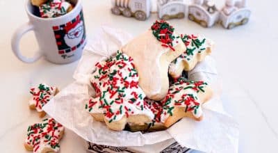 Biscoito de Natal com glacê
