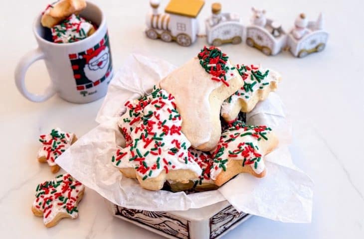 Biscoito de Natal com glacê