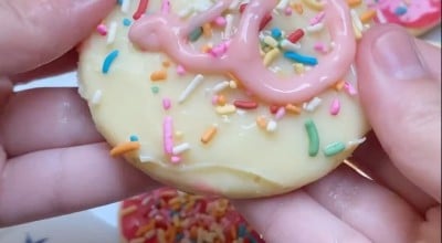 Biscoito de Ninho com brigadeiro branco