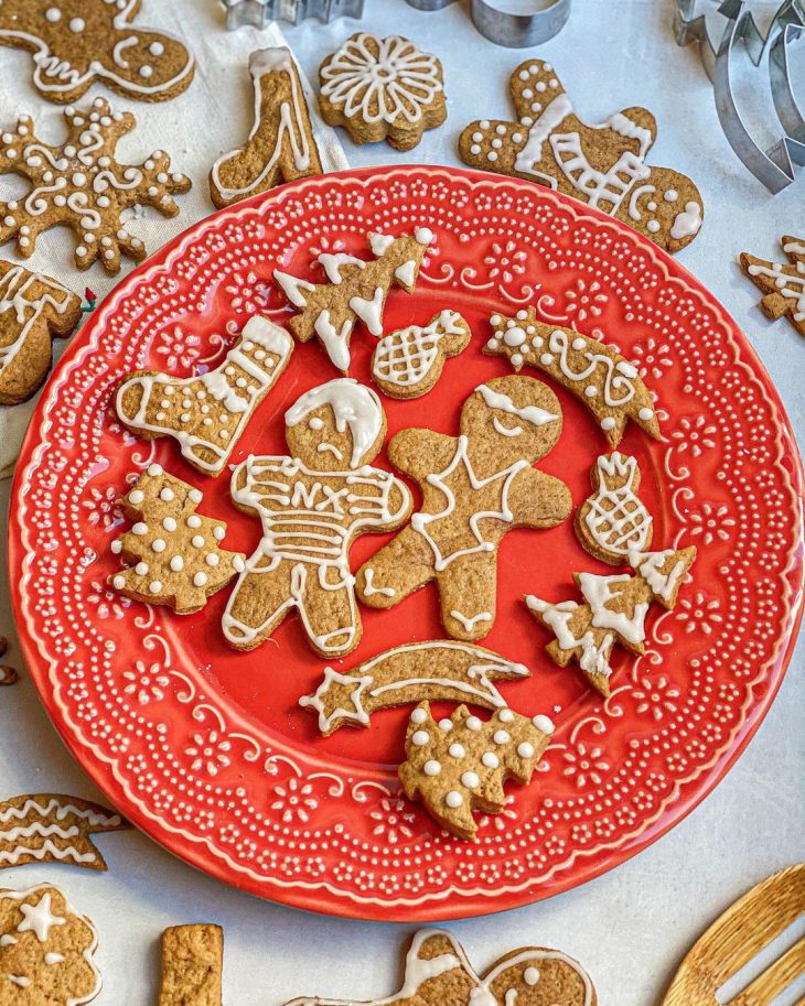 Biscoitos de gengibre vegano