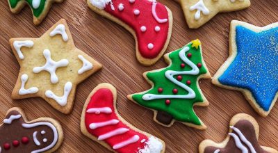 Biscoitos de Natal decorados