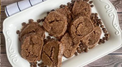 Biscoitos sablés de cacau com café