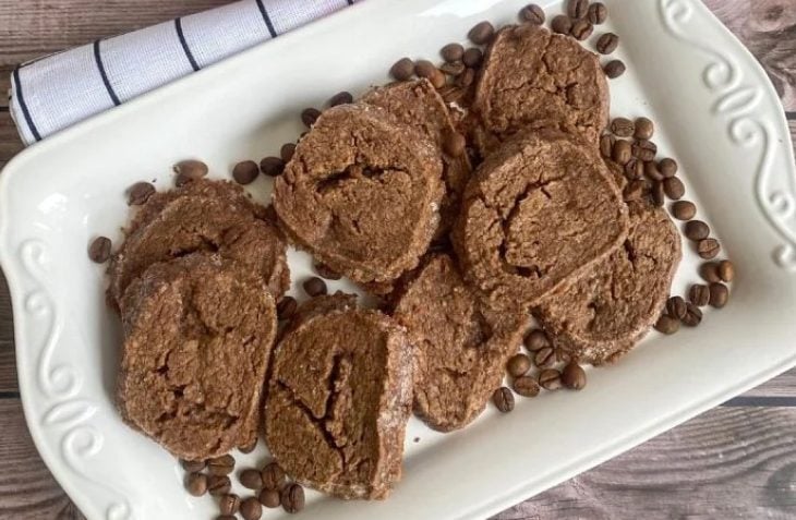 Biscoitos sablés de cacau com café