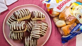 Bisnaguinha de chocolate