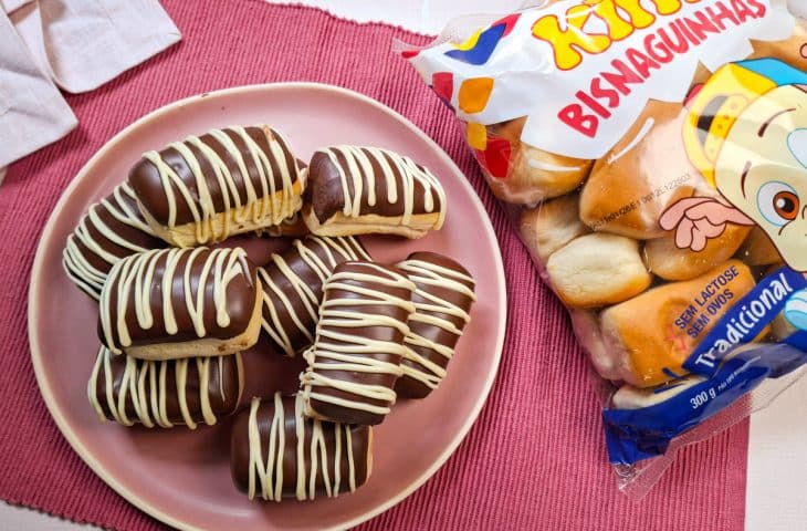 Bisnaguinha de chocolate