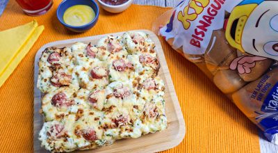 Bisnaguinha recheada na air fryer