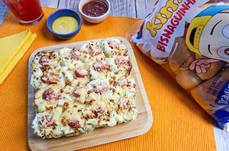 Bisnaguinha recheada na air fryer