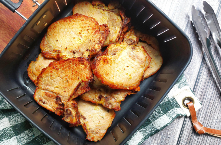 Bisteca de porco na airfryer