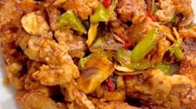 Bisteca sal e pimenta chinês