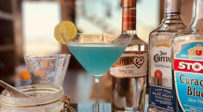 Blue velvet margarita