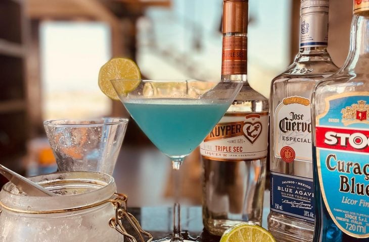 Blue velvet margarita