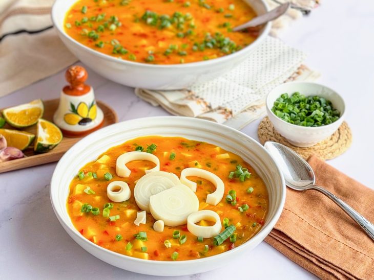 Bobó vegano servido.