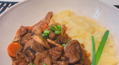 Boeuf Bourguignon vegano