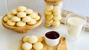 Bolacha de nata com trigo