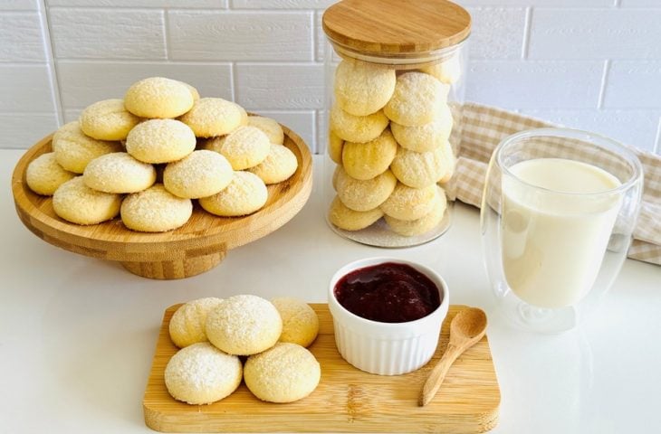 Bolacha de nata com trigo
