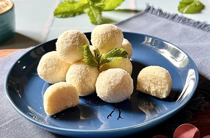 Bolinhas de leite em pó saudável