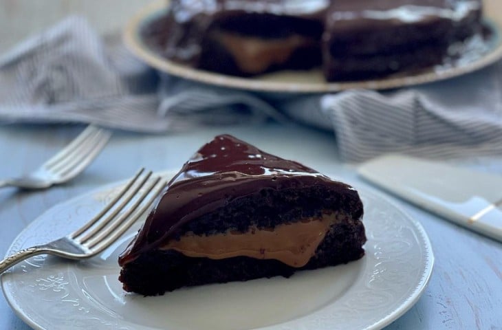 Bolinho com chocolate e mel
