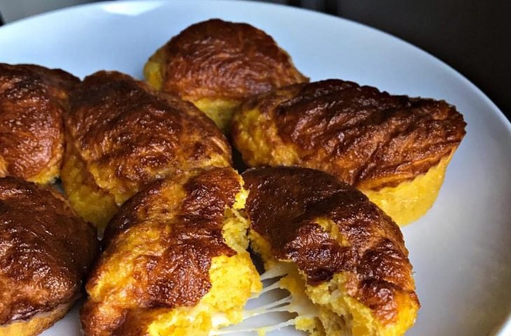 Bolinho de abóbora com queijo