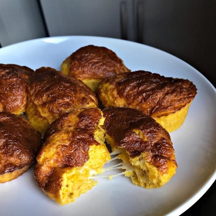 Bolinho de abóbora com queijo