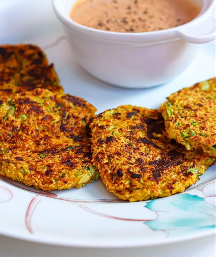 Bolinho de abobrinha vegano