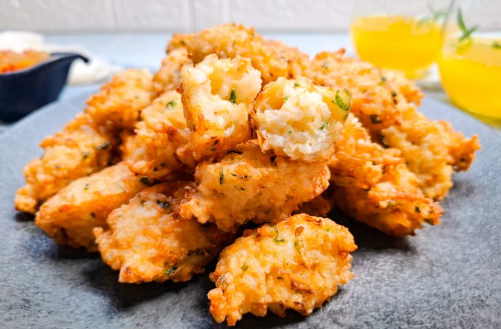 Bolinho de arroz assado na air fryer