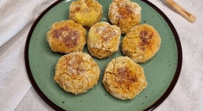 Bolinho de arroz com frango e aveia
