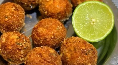 Bolinho de arroz de couve-flor