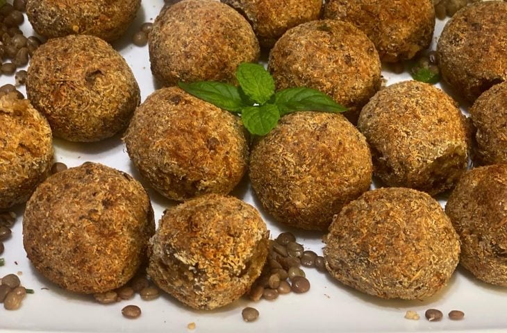 Bolinho de arroz de lentilha