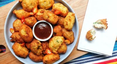 Bolinho de arroz de liquidificador