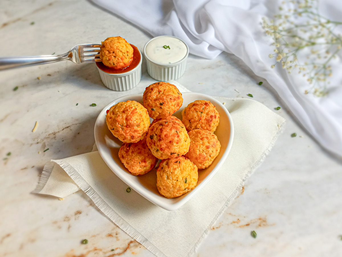 Bolinho de arroz fit na air fryer