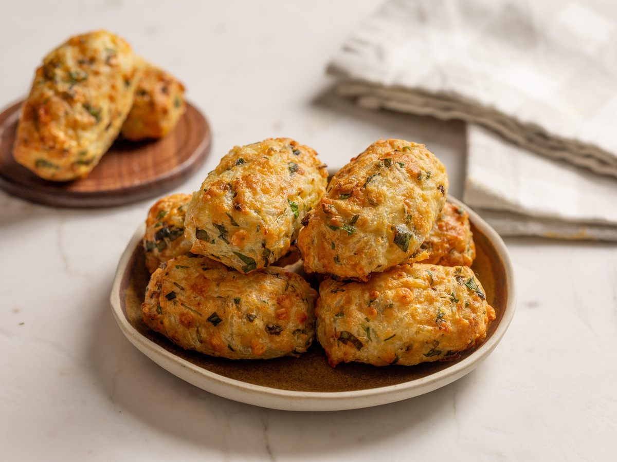Bolinho de arroz na airfryer