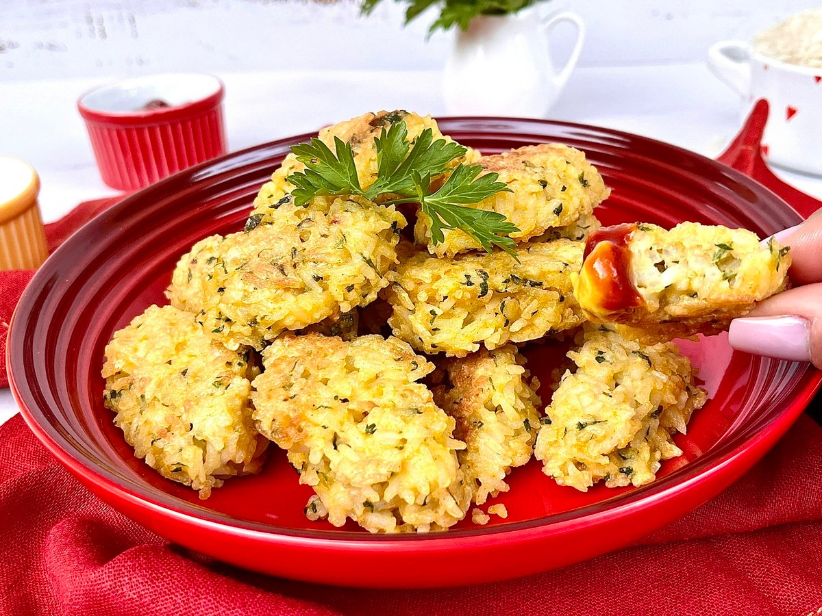 Bolinho de arroz sem fritar