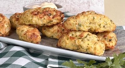 Bolinho de arroz simples na airfryer