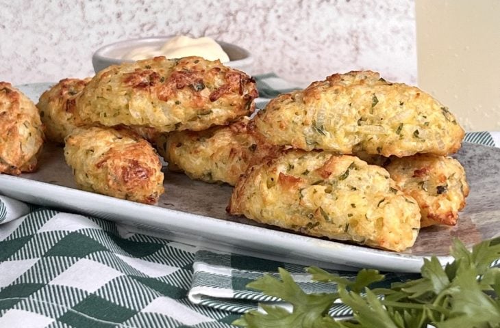 Bolinho de arroz simples na airfryer