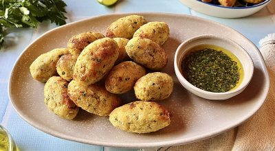 Bolinho de bacalhau na air fryer