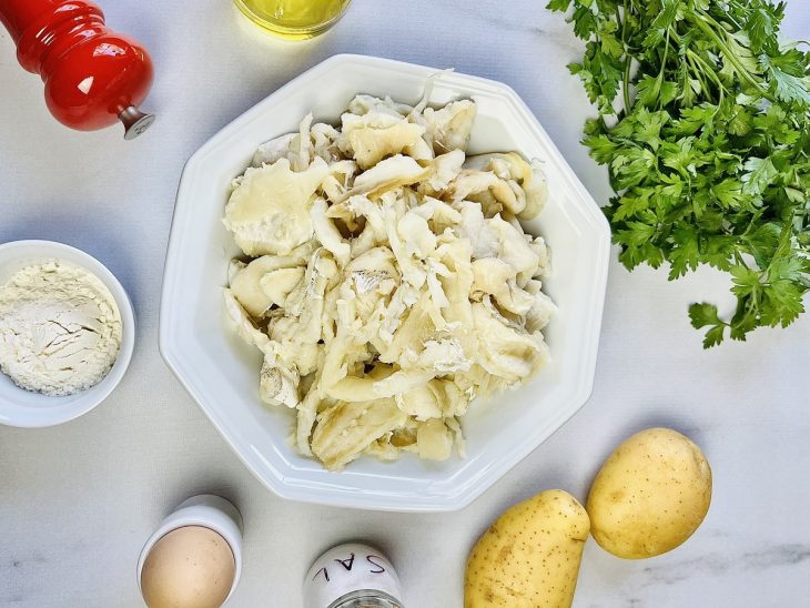 Ingredientes reunidos para o preparo da receita.