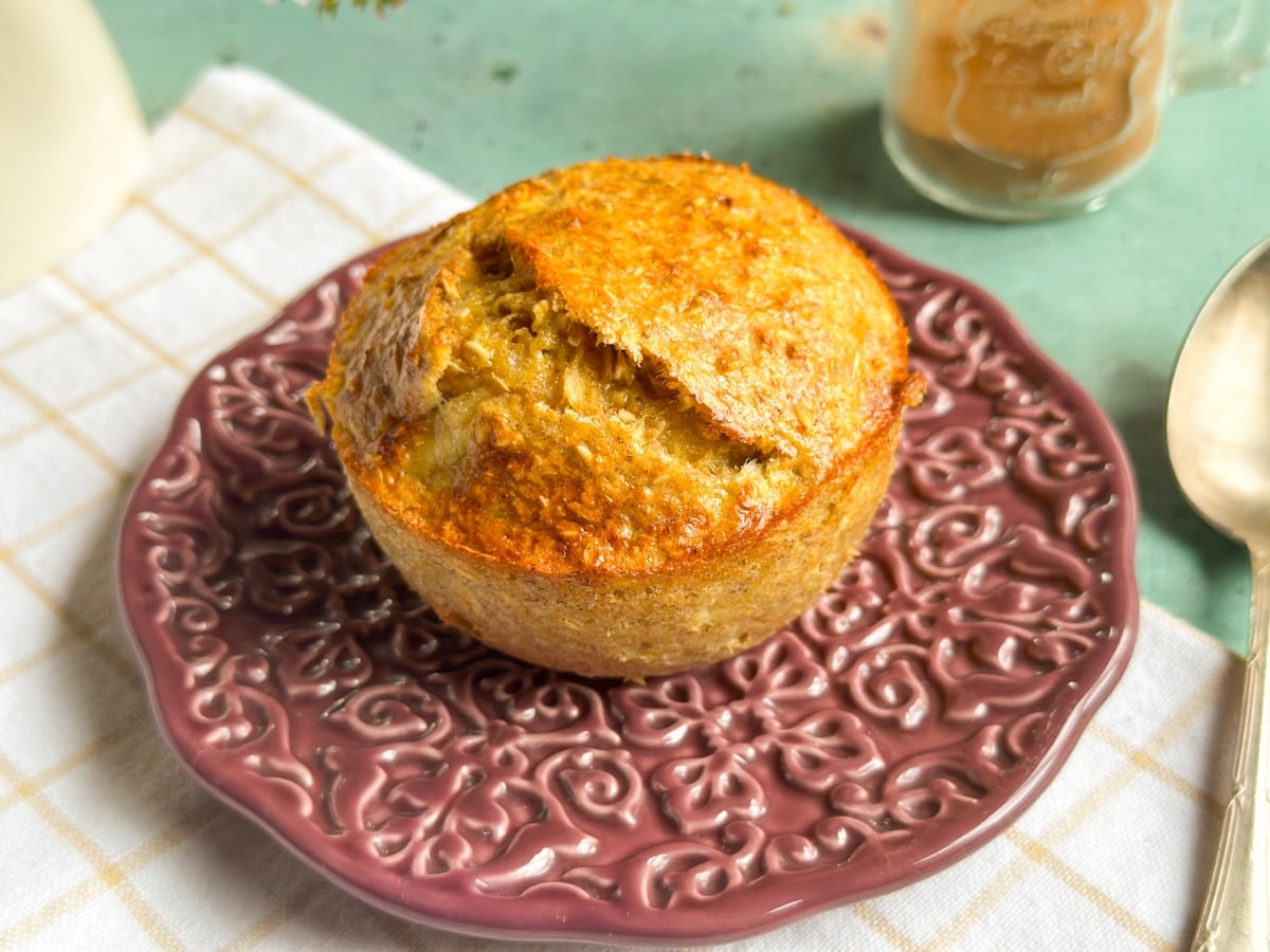 Bolinho de banana de micro-ondas