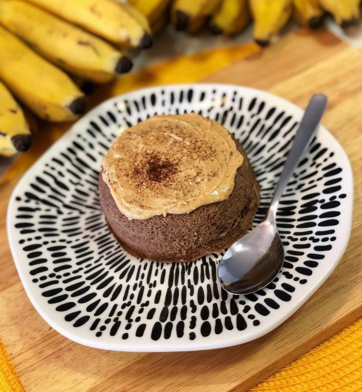 Bolinho de banana de micro-ondas