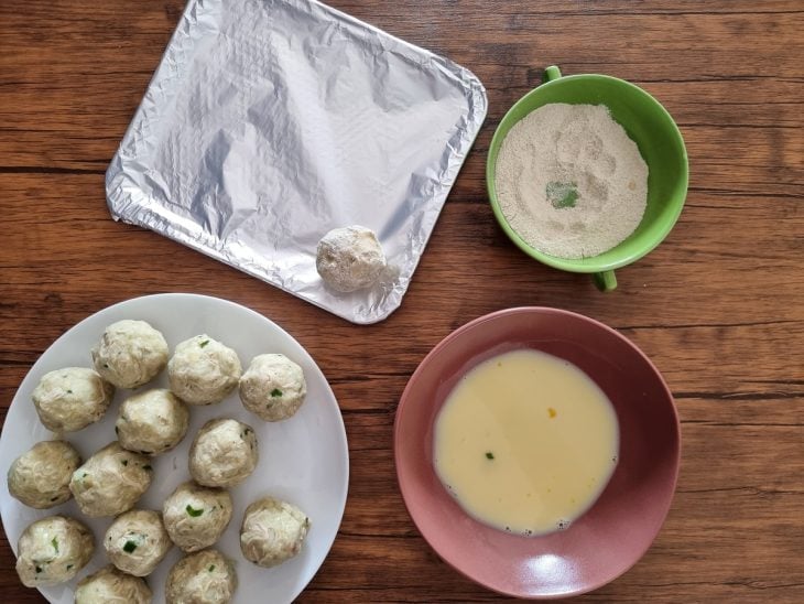 Bolinho de batata-doce com frango - Passo a Passo