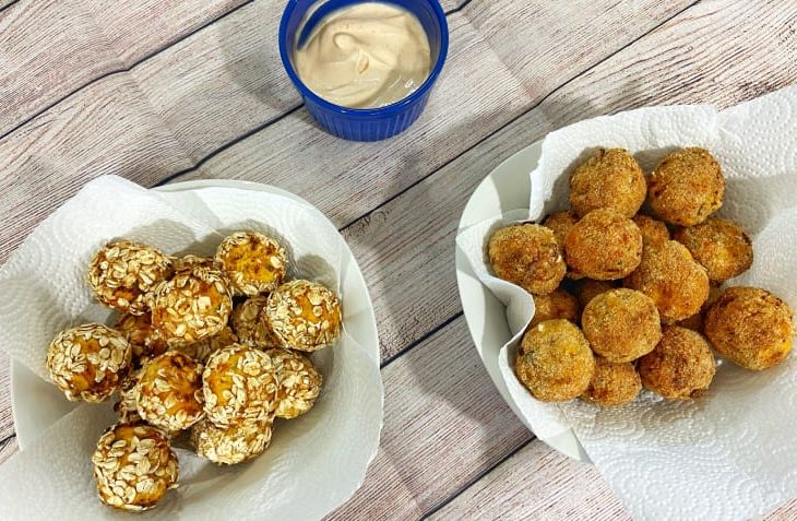 Bolinho de batata-doce com frango