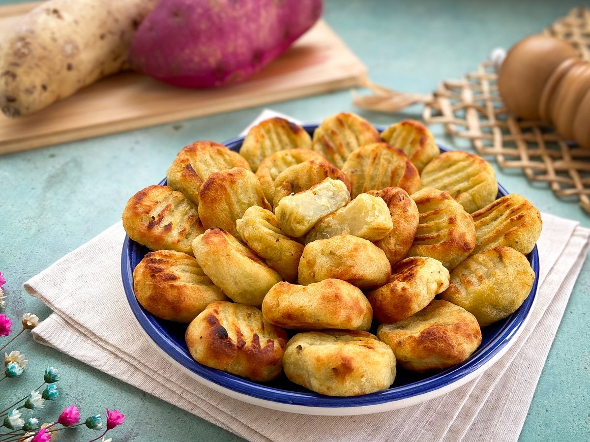 Bolinho de batata-doce na airfryer