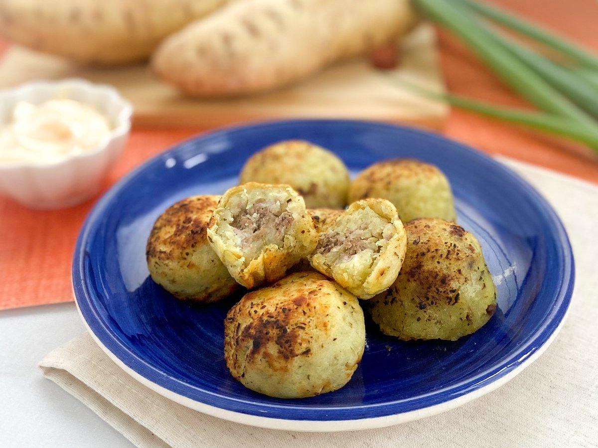 Bolinho de batata-doce simples