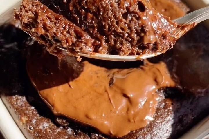 Bolinho de cacau e banana