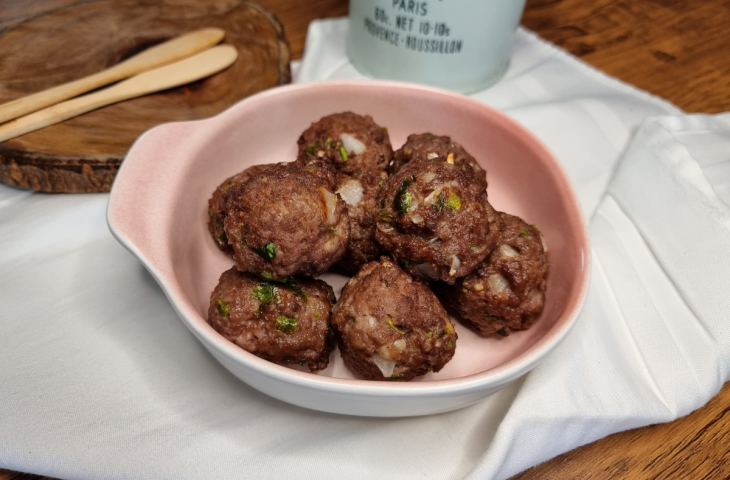 Bolinho de carne moída simples