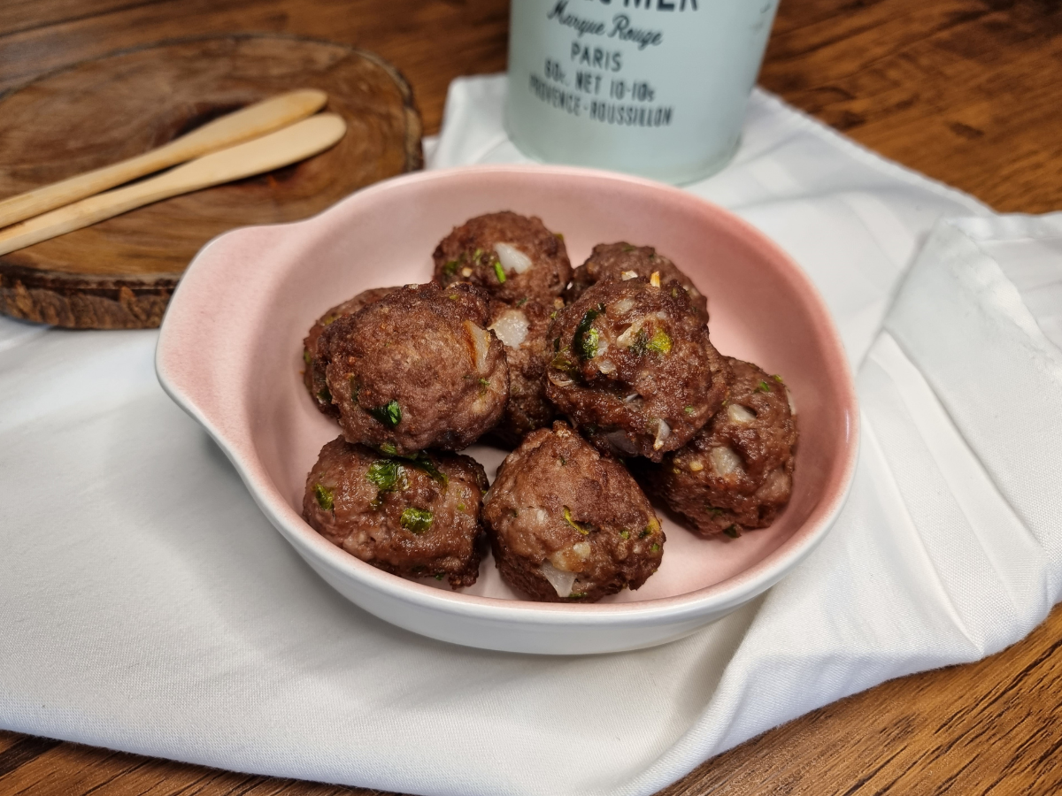 Bolinho de carne moída simples