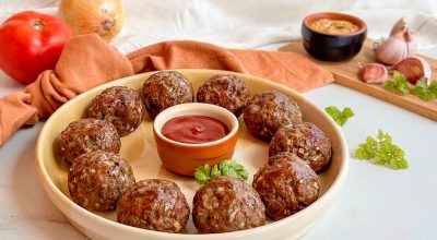Bolinho de carne na air fryer