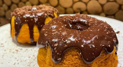 Bolinho de cenoura com chocolate