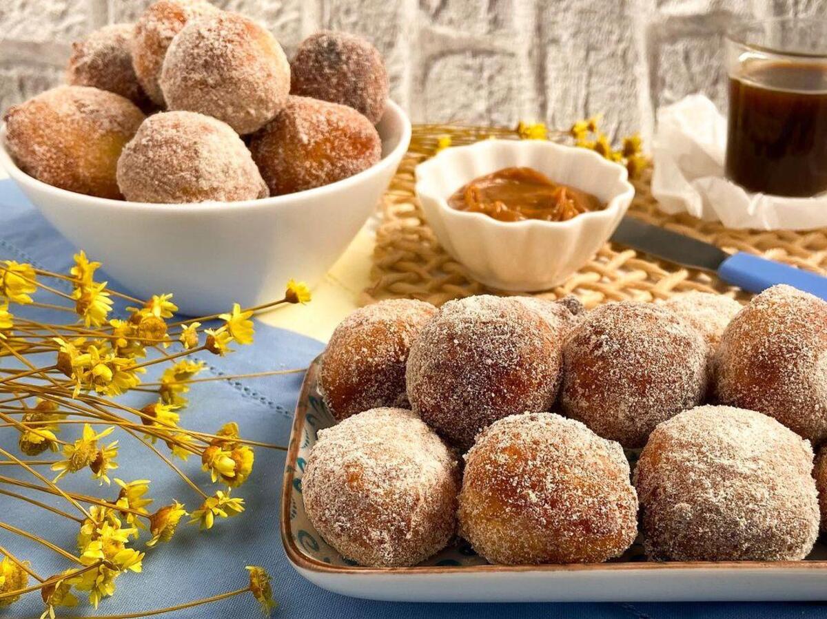 Bolinho de chuva com leite em pó